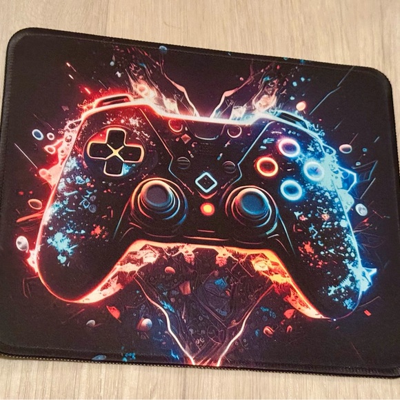 Multicolored Gaming Mouse Pad - Non-Slip, Washable, Stitched Edges - Like New! - Picture 5 of 15